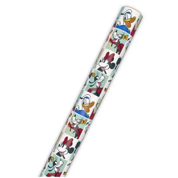 Hallmark Wrapping Paper Christmas Birthday Mickey Mouse & Friends  22.5 sq ft - Picture 4 of 6